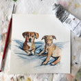 Load image into Gallery viewer, Le Woof x Carrie Draws Collab: Custom Dog Portrait