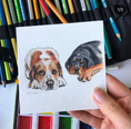 Load image into Gallery viewer, Le Woof x Carrie Draws Collab: Custom Dog Portrait

